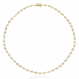 Multi Shape Bezel Tennis Necklace