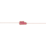 14k Pave Outline Enamel Bracelet