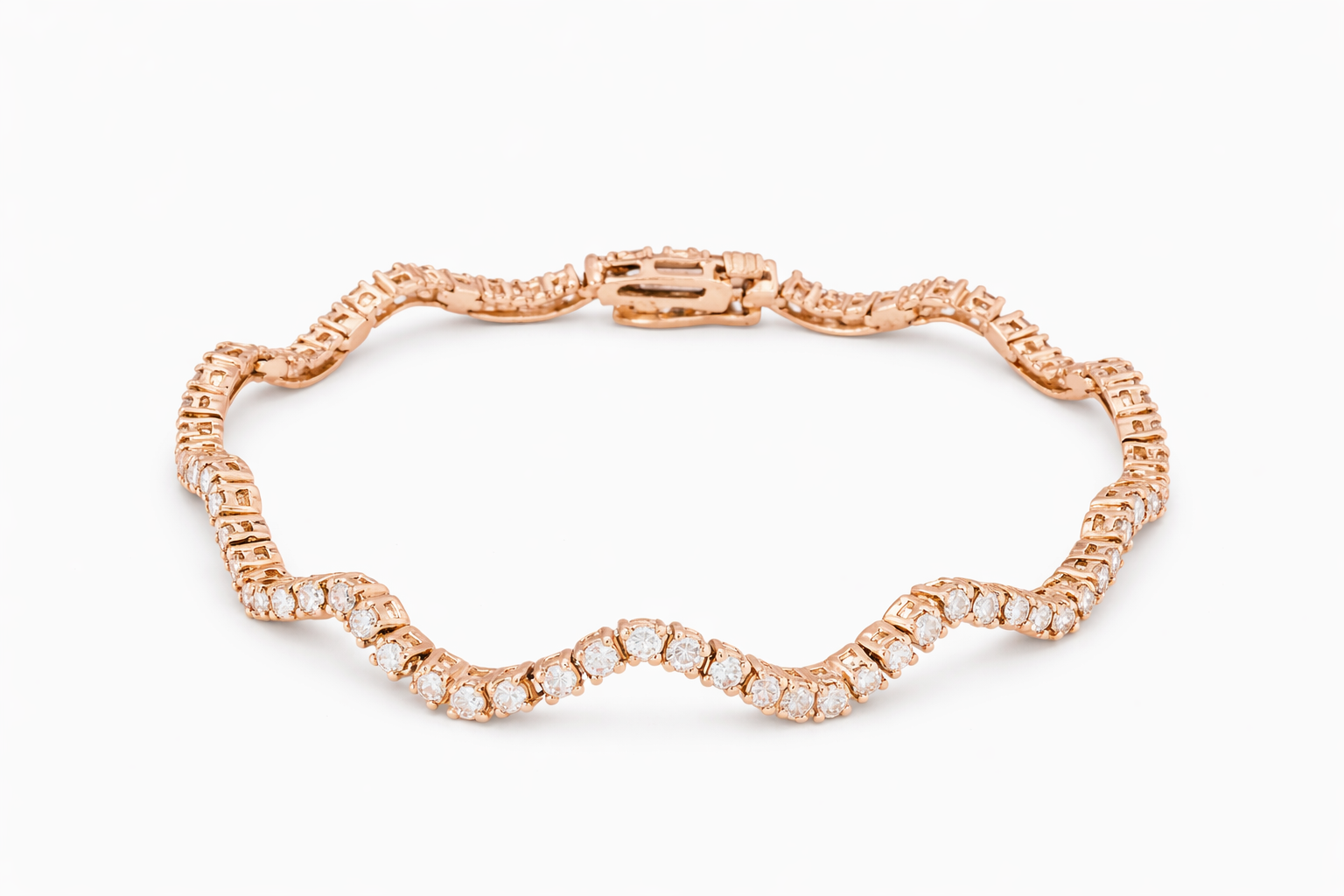 Wavy Tennis Bracelet