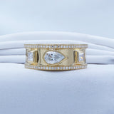 Pear and Princess Pave Outline Ring Cover