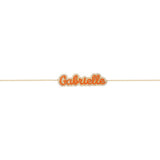 14k Pave Outline Enamel Bracelet