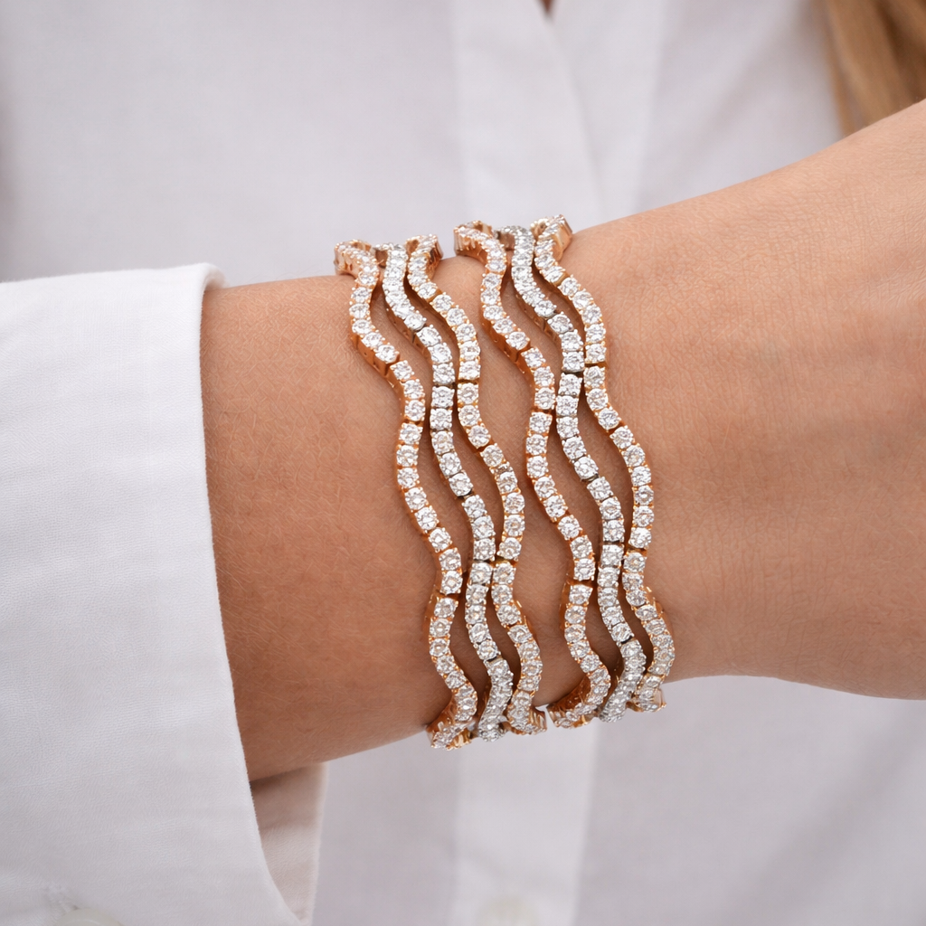 Wavy Tennis Bracelet