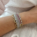 Half Axis Bangle Pink Ombre Tennis Bracelet™
