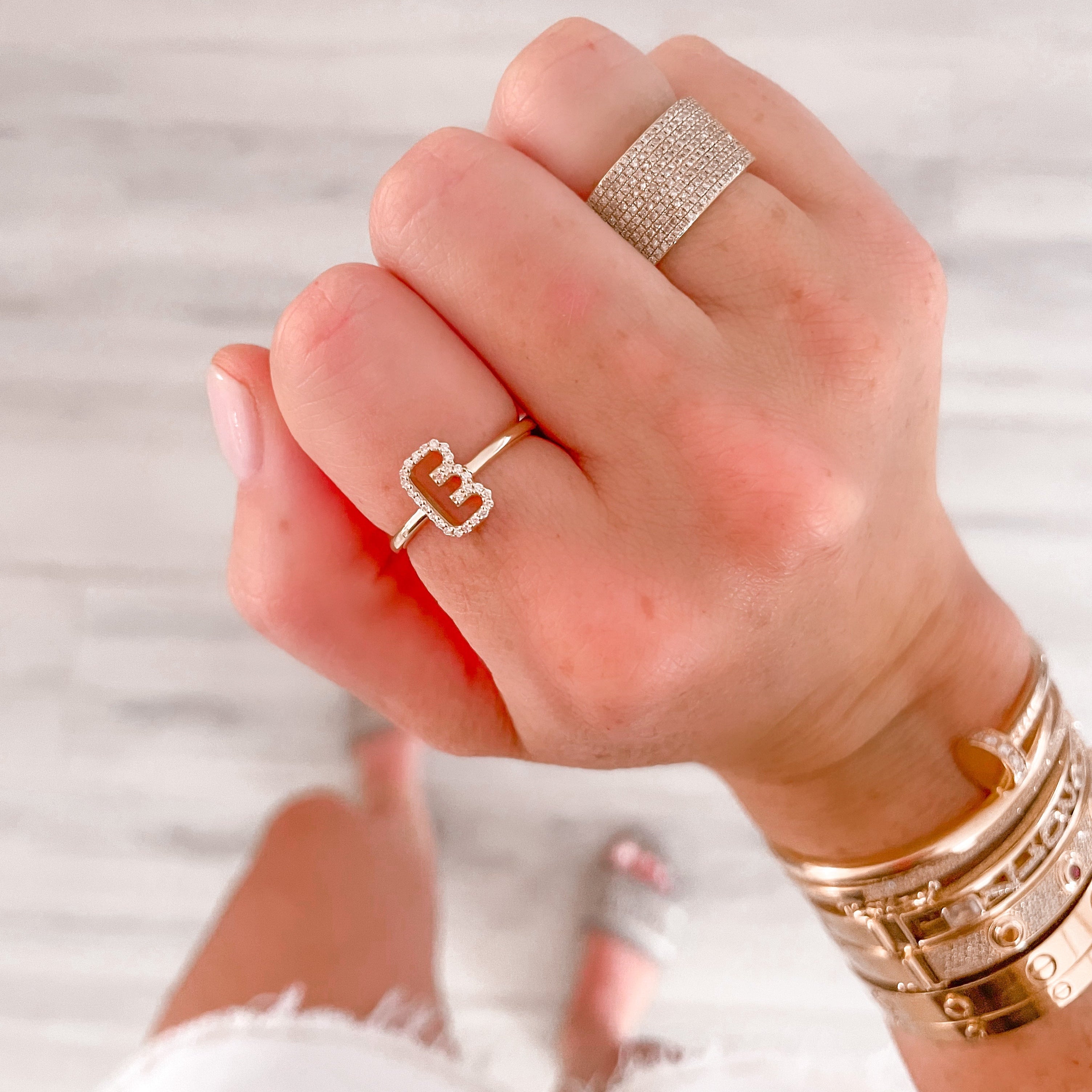 Pave Bubble Cutout Ring