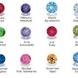 14k Pave Outline Birthstone Necklace