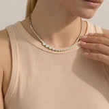 Asymmetrical Graduating Bezel Tennis
