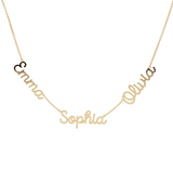 Multi  Name Necklace