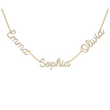 Multi Pave Name Necklace