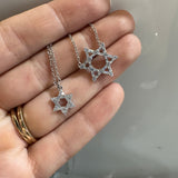 Baguette Star of David Necklace