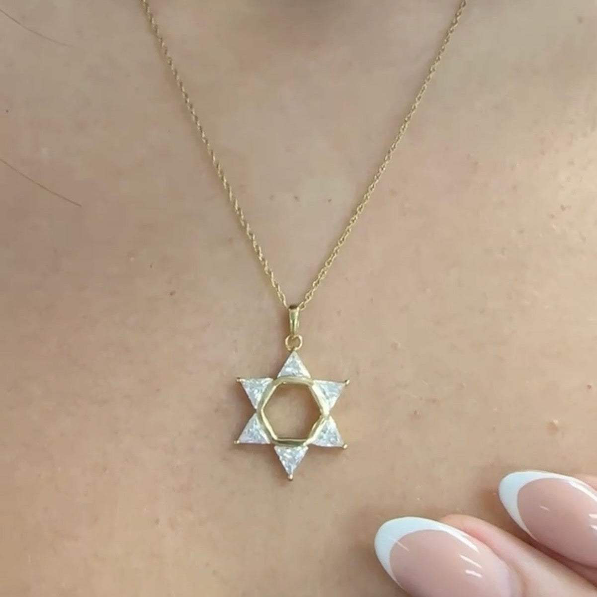 Triangle Star Of David Necklace