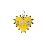 Enamel Heart Burst Charm