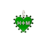 Enamel Heart Burst Charm