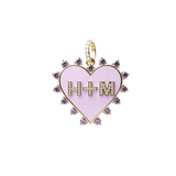 Enamel Heart Burst Charm