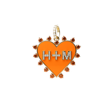 Enamel Heart Burst Charm