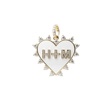 Enamel Heart Burst Charm