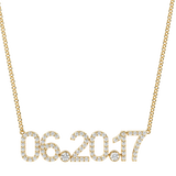 14k Date Necklace