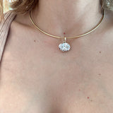 Victorian Oval Pendant- in stock
