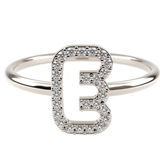 14k Diamond Bubble Cutout Ring