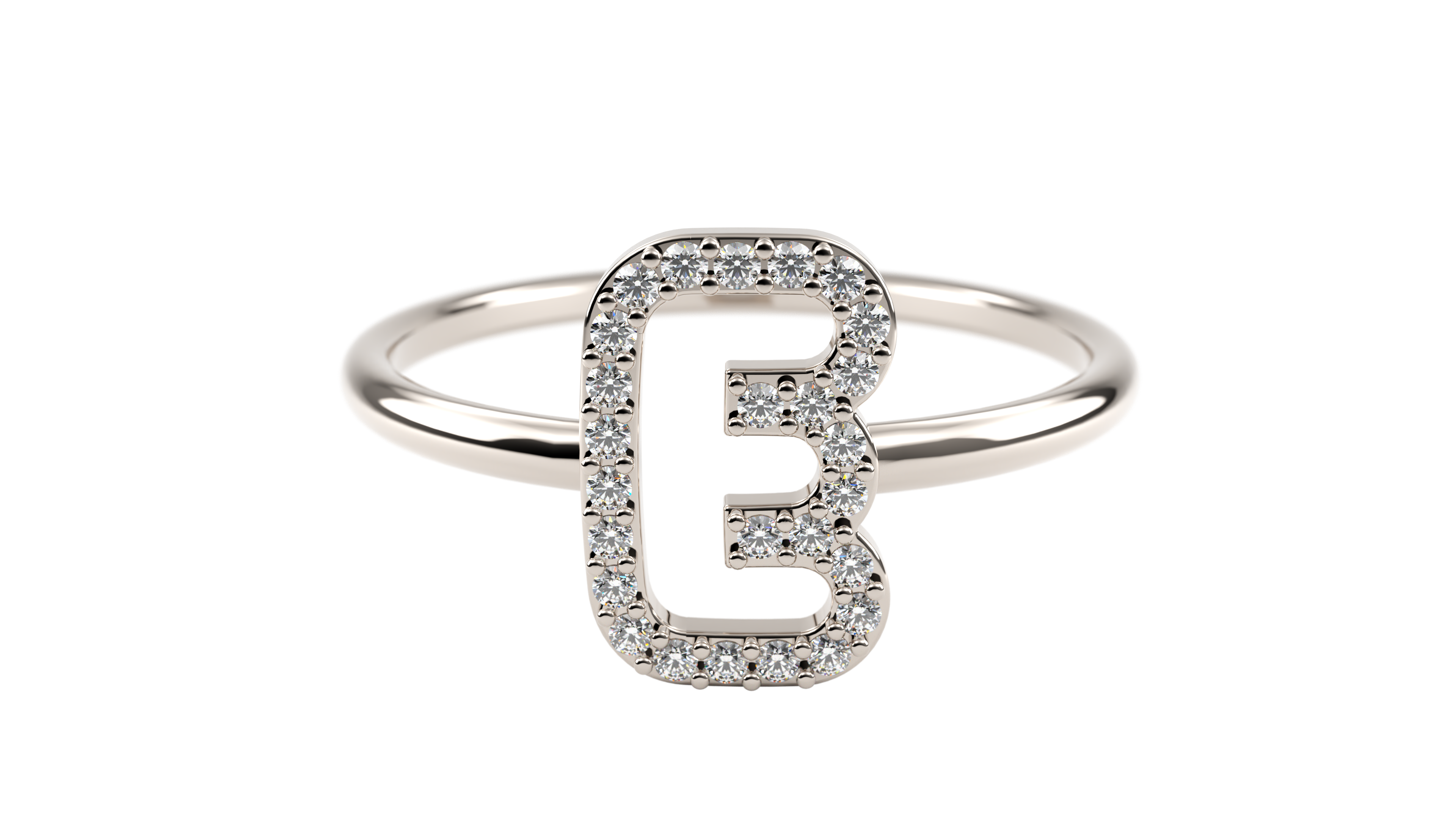 14k Diamond Bubble Cutout Ring