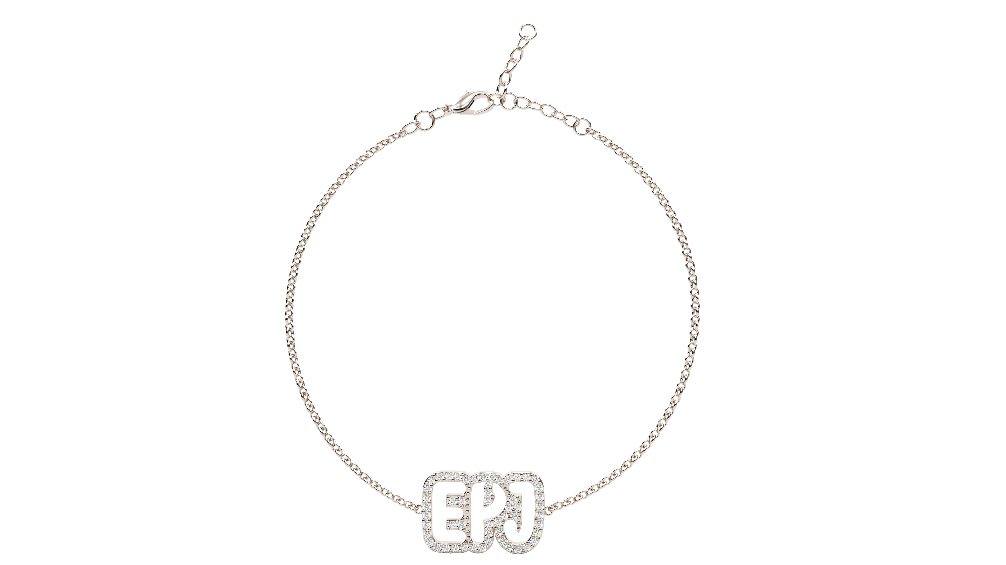 14k Diamond Bubble Cutout Bracelet
