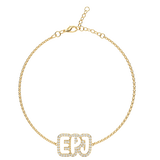 14k Diamond Bubble Cutout Bracelet