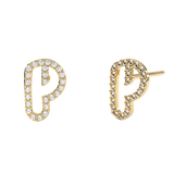 Pave Bubble Cutout Earring
