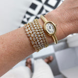 Trio Cluster Tennis Bracelet