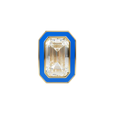 14k Skinny Mini Blue Emerald