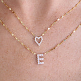 10K Glitter Diamond Heart