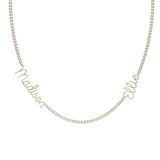 14K Personalized Tennis Necklace