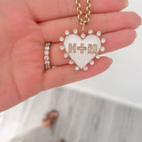 Enamel Heart Burst Charm