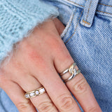 10K Two Tone Twist Ring