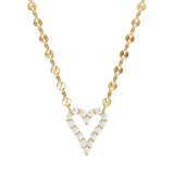 10K Glitter Diamond Heart