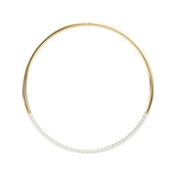 Half Axis Collar Half Tennis Necklace™ *