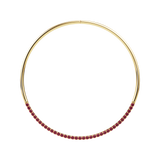 Half Axis Collar Half Tennis Necklace™ *