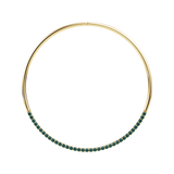 Half Axis Collar Half Tennis Necklace™ *