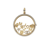 14k Floating Charm Locket
