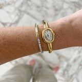 Half Axis Bangle Half Tennis Bracelet™