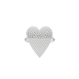 14k Large Diamond Heart Ring