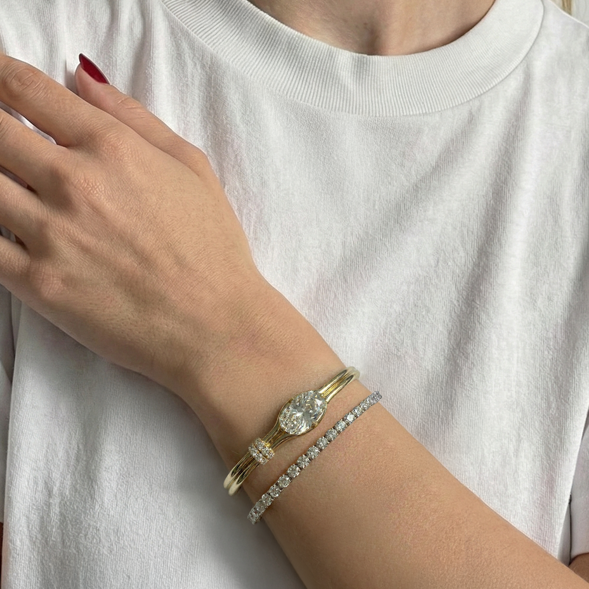 Antique Cushion Bangle