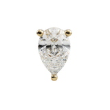 14k Skinny Mini Diamond Pear