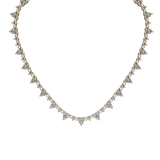 Trio Cluster  Tennis Necklace