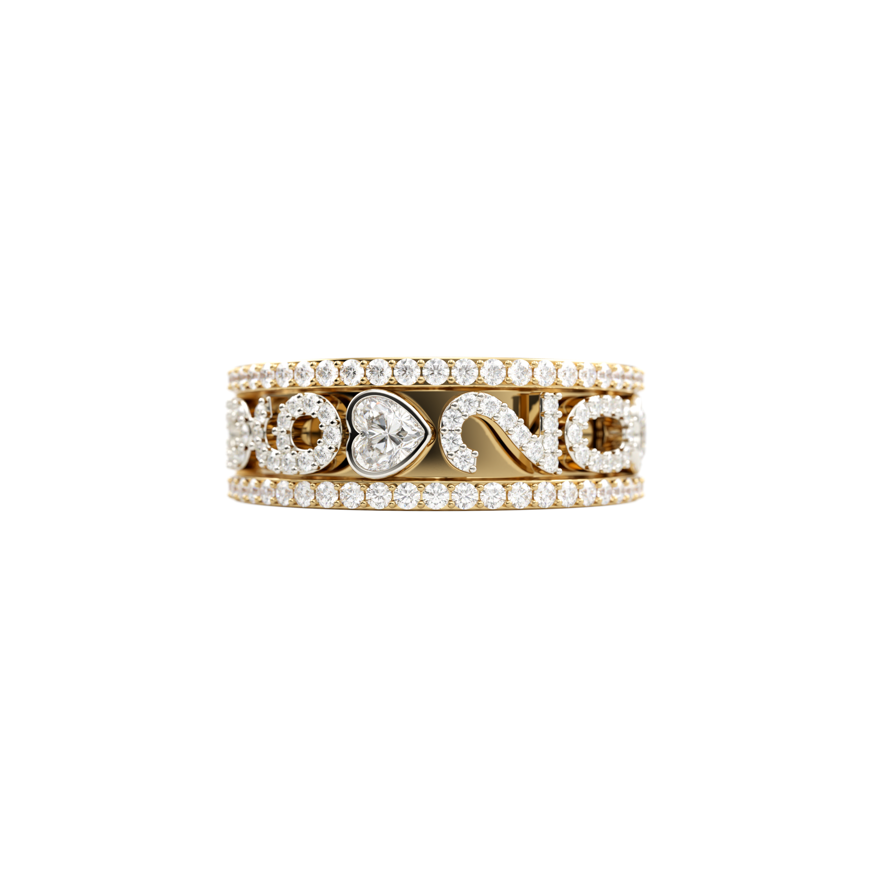 14k Skinny Mini Charm Ring