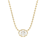 14k Tiger Prong Bubble Bead Necklace