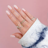 Bezel Initial Ring