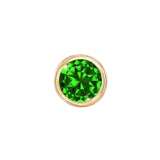 14k Skinny Silver May Charm (yellow)
