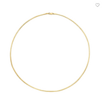 14K Omega Collar Chain- In stock
