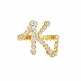 Bezel Initial Ring