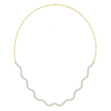 Wavy Tennis Necklace- in stock