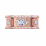 Pear and Princess Pave Outline Ring Cover